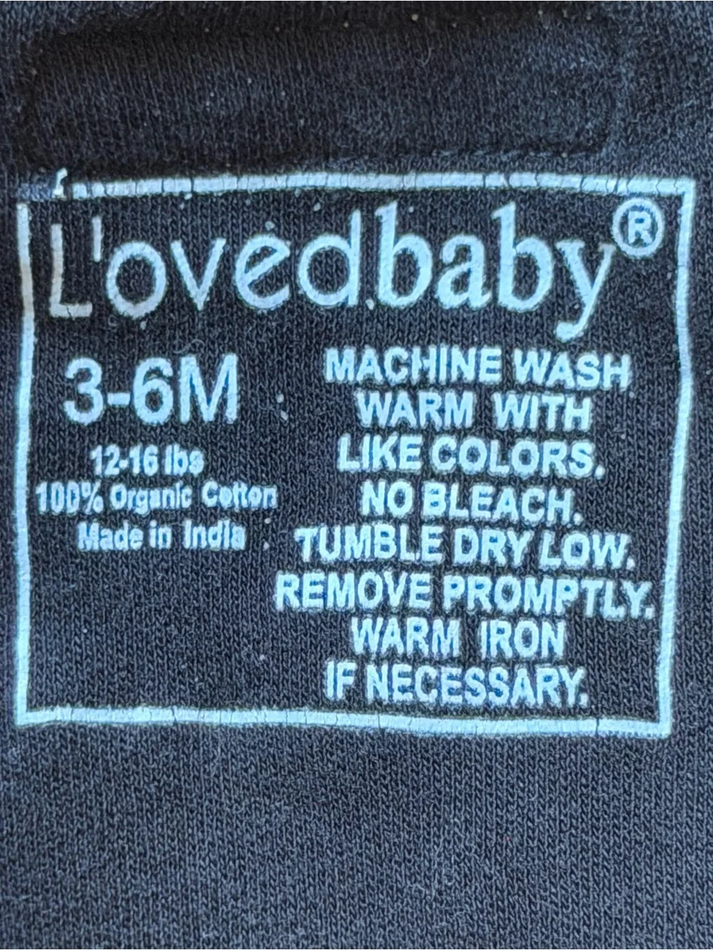L’ovedBaby Black Baby Footed One-Piece Pajamas - 100% Organic Cotton